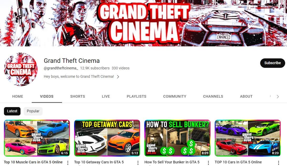 grand theft cinema